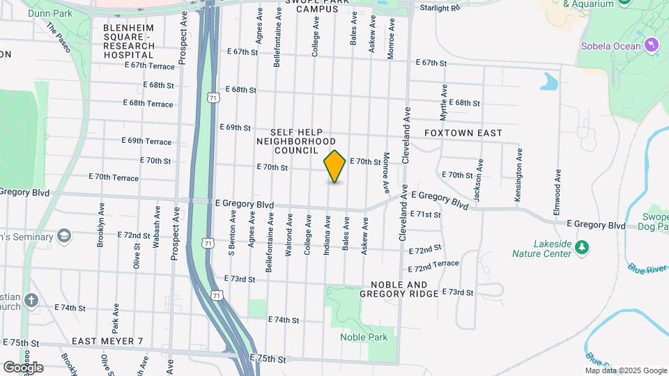 7037 Indiana Ave Map and Location Details