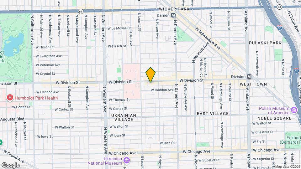 2127 W Division St, Unit 1 Mapa y Detalles de la Ubicación