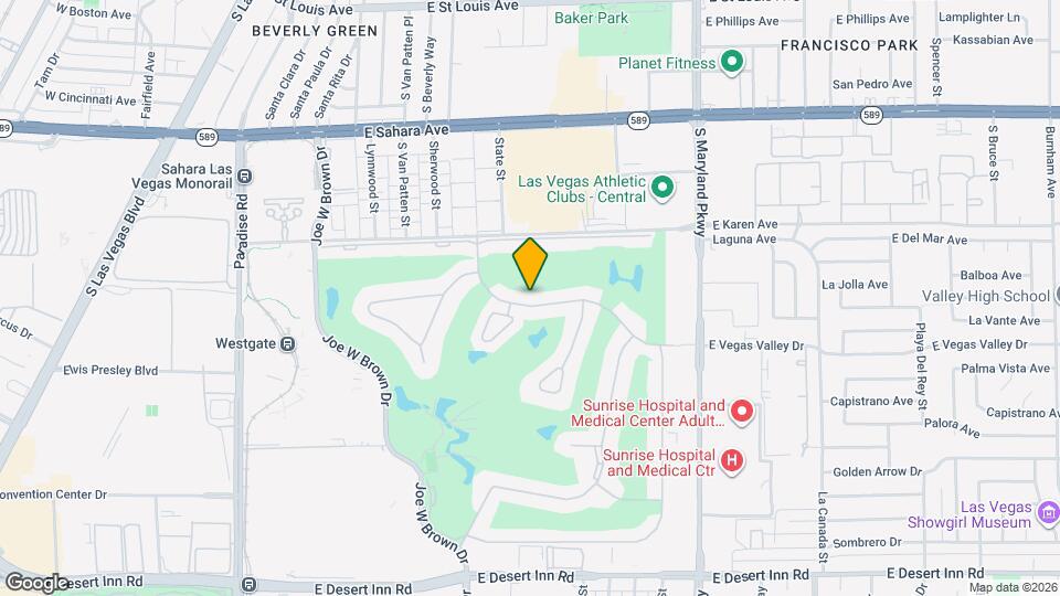 836 Vegas Valley Dr Map and Location Details