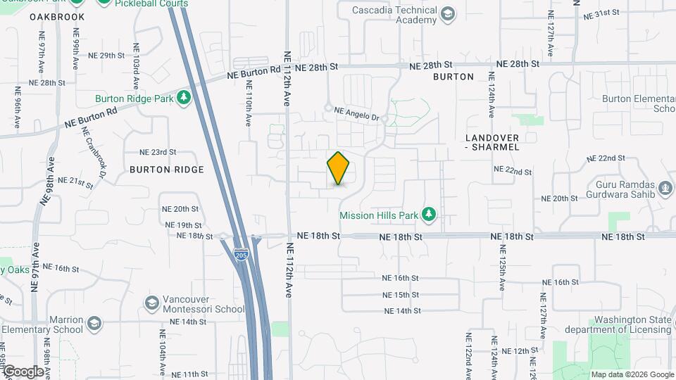 2116 NE 115th Ct Map and Location Details