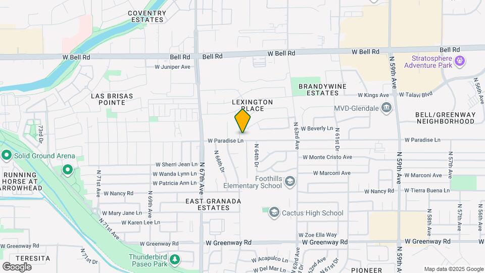6520 W Paradise Ln Map and Location Details