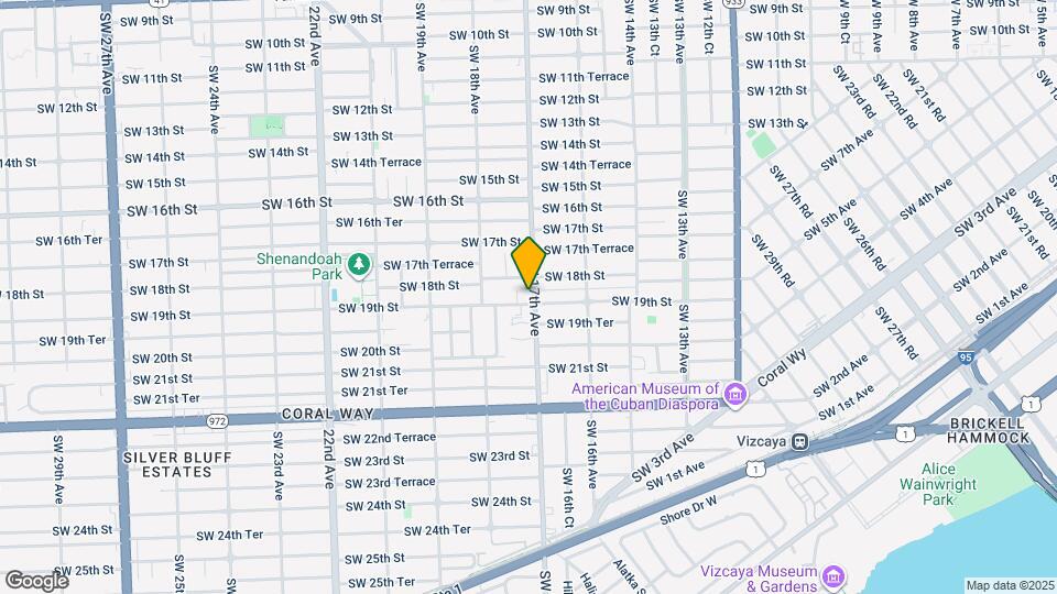 1880 SW 17th Ave Map and Location Details
