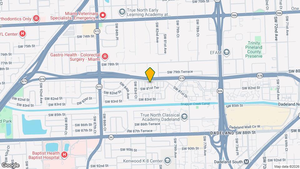 8110 SW 82nd Ct Mapa y Detalles de la Ubicación