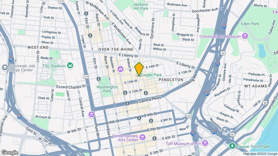 120 E 13th St Map and Location Details