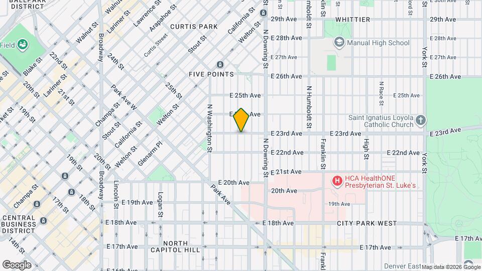 2256 N Emerson St Map and Location Details