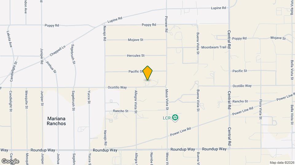 21972 Ocotillo Way Map and Location Details