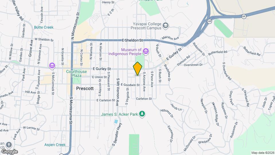 123 S Washington St Map and Location Details