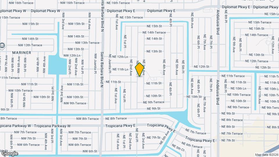 1109 NE 2nd Pl Map and Location Details
