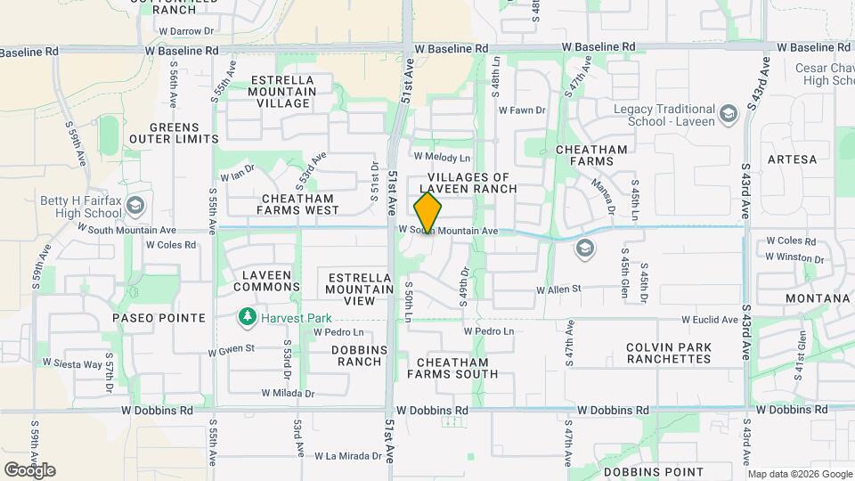 8412 S 50th Dr Map and Location Details