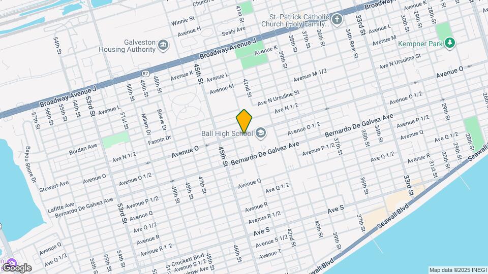 4301 Avenue O Map and Location Details