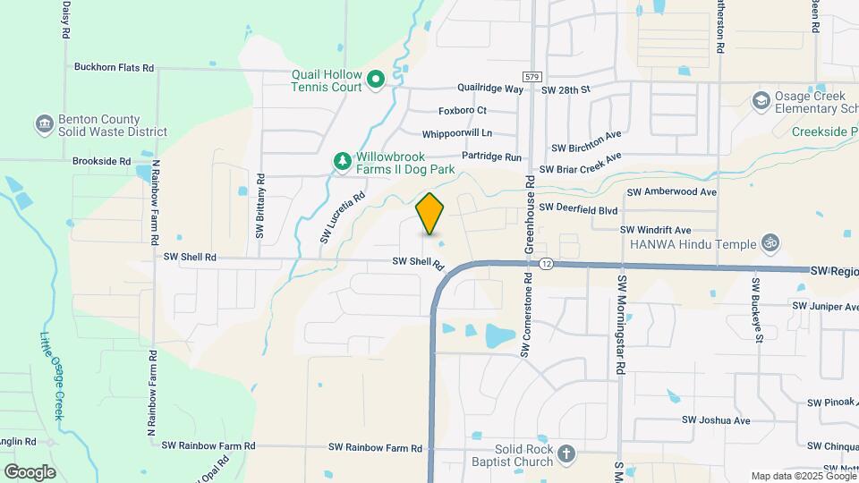 3601 SW Willowbrook Rd Map and Location Details