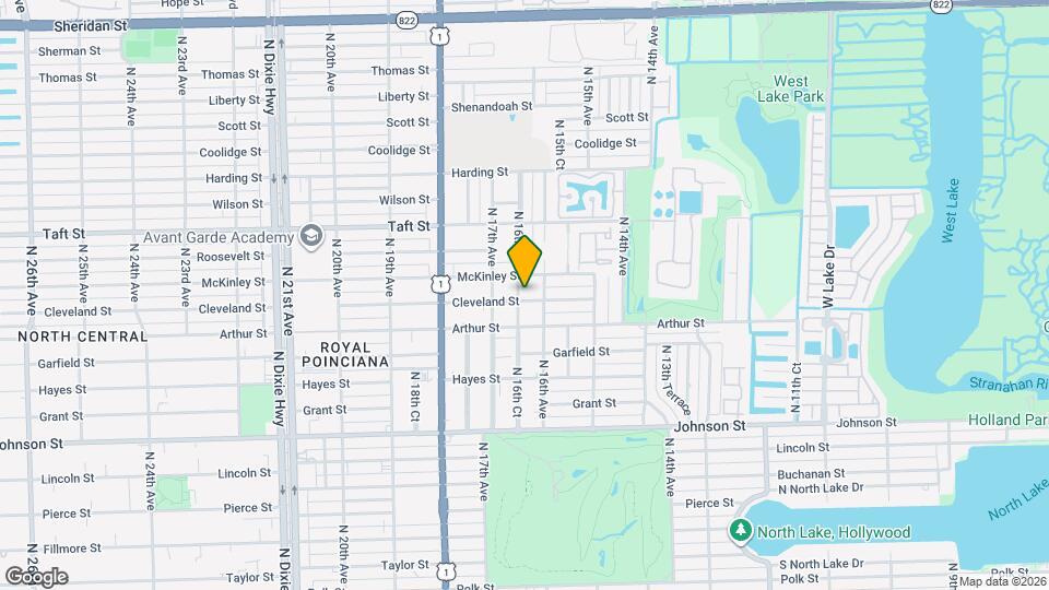 1625 Cleveland St Map and Location Details