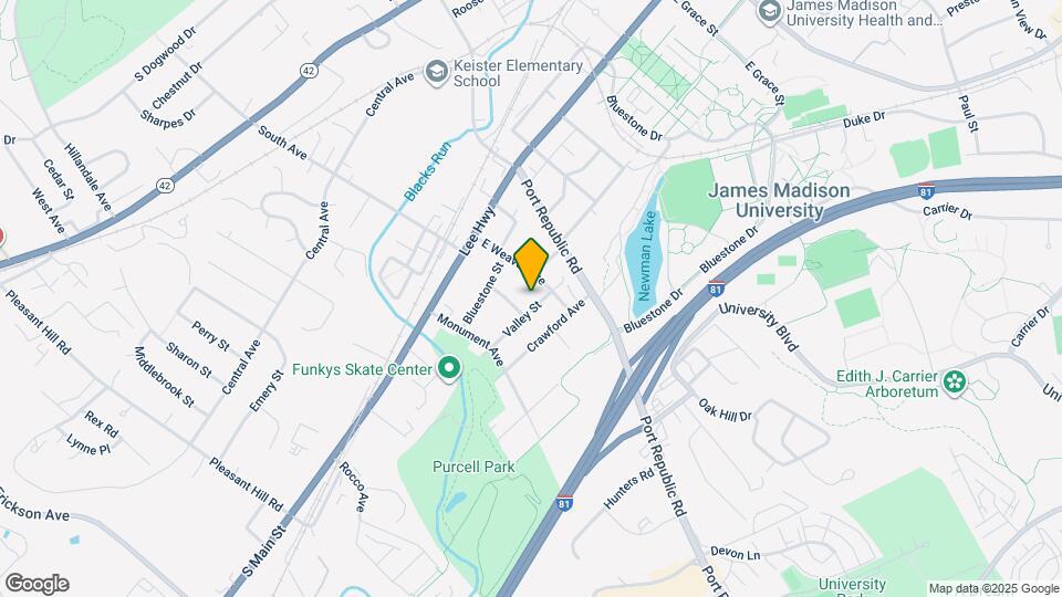 1409 Valley St Map and Location Details