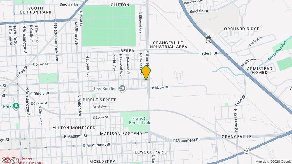 1220 Edison Hwy Mapa y Detalles de la Ubicación