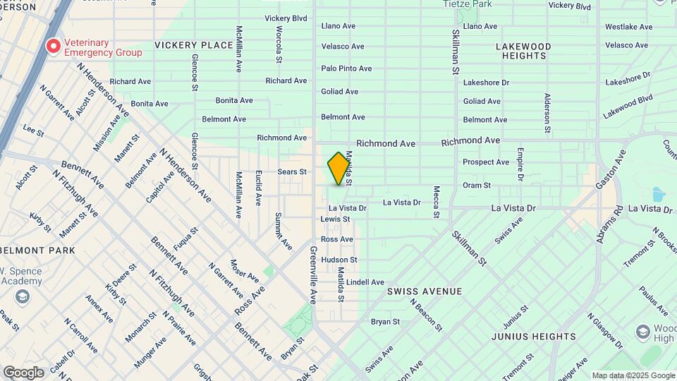 5734 Oram St Map and Location Details