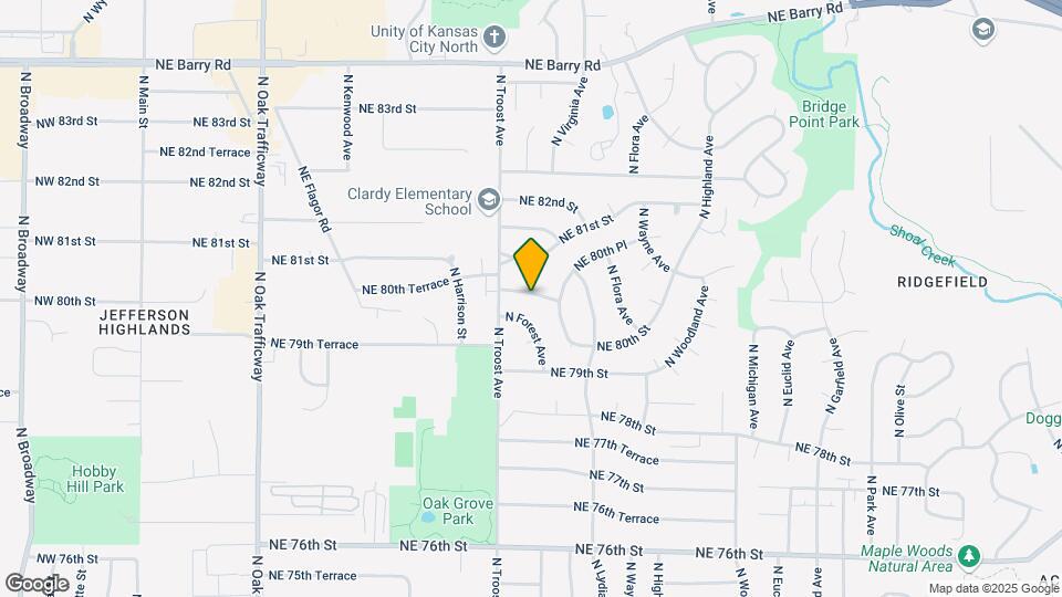 1219 NE 80th Terrace Map and Location Details