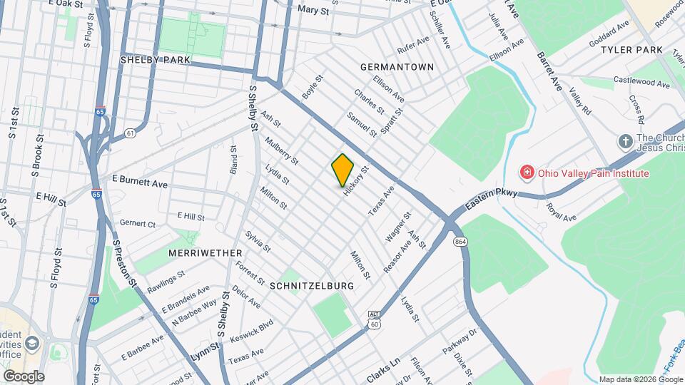 1039 Mulberry St Map and Location Details