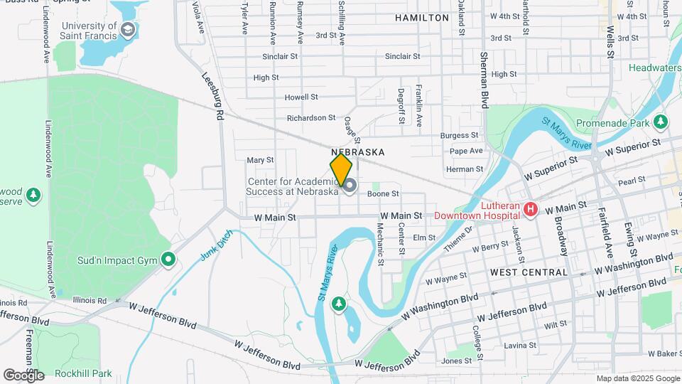 1526 Boone St Map and Location Details