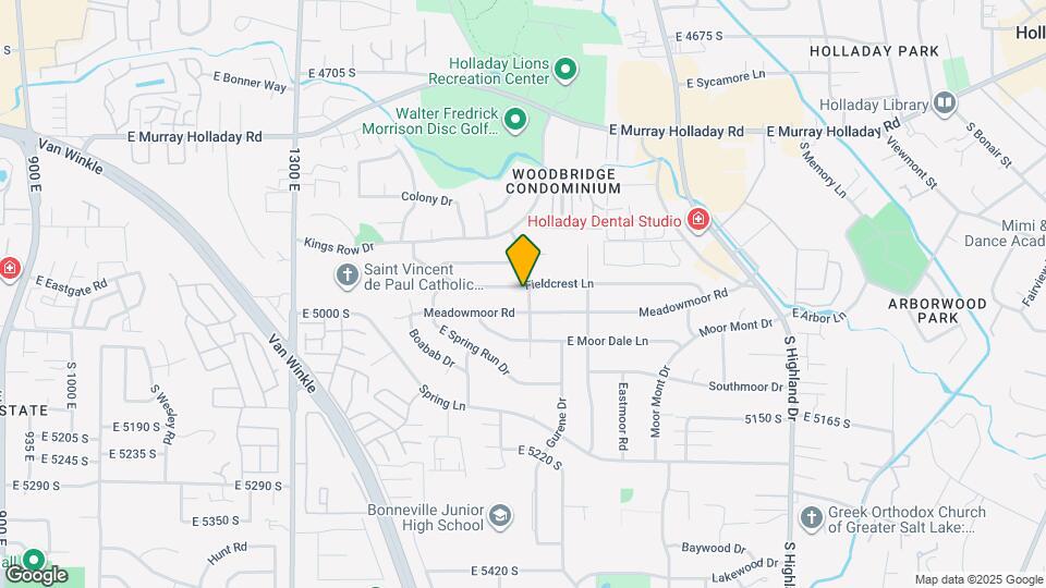 4980 S 1645 E Map and Location Details