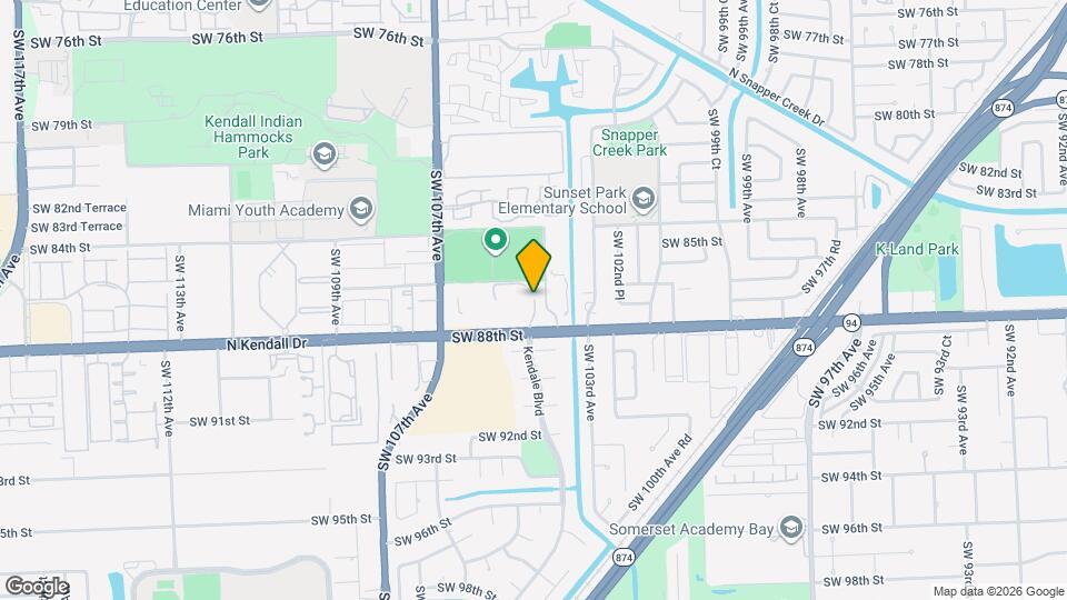 10421 N Kendall Dr Map and Location Details