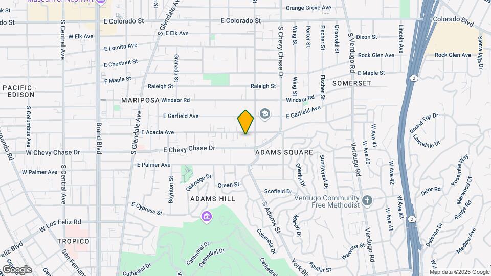 1010-1012 E Acacia Ave Mapa y Detalles de la Ubicación