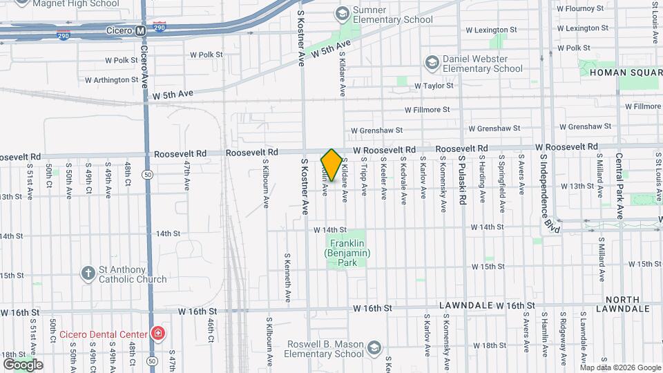 1259 S Kolin Ave Map and Location Details