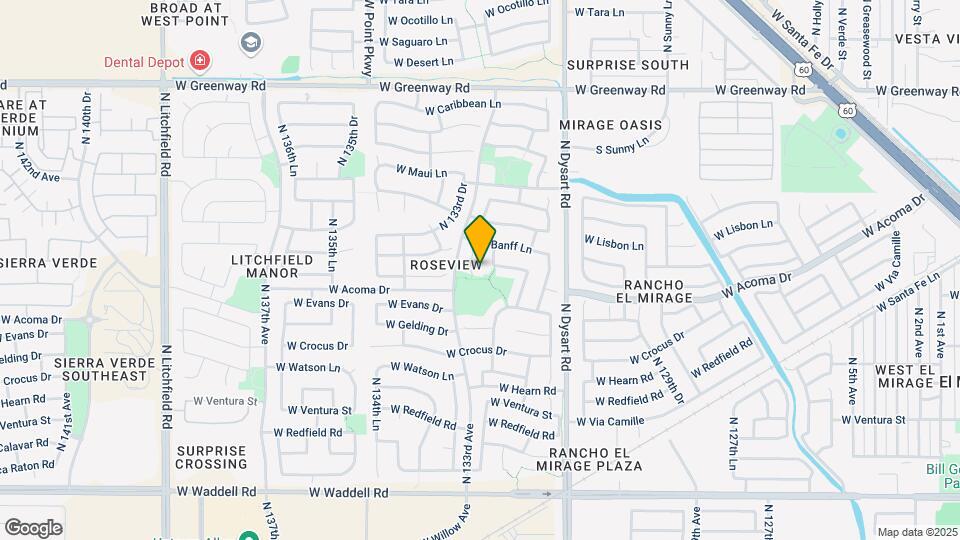 14719 N 132nd Ct Map and Location Details