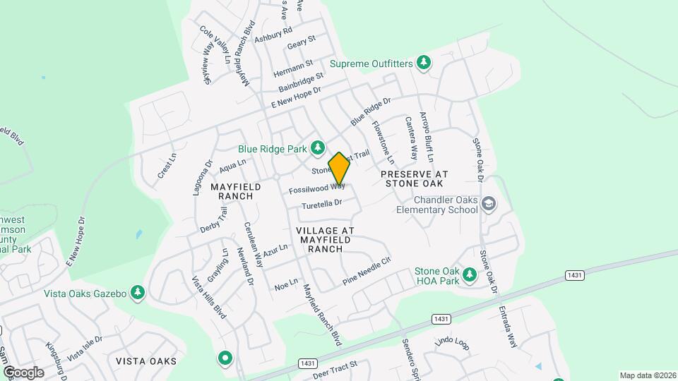 3717 Fossilwood Way Map and Location Details