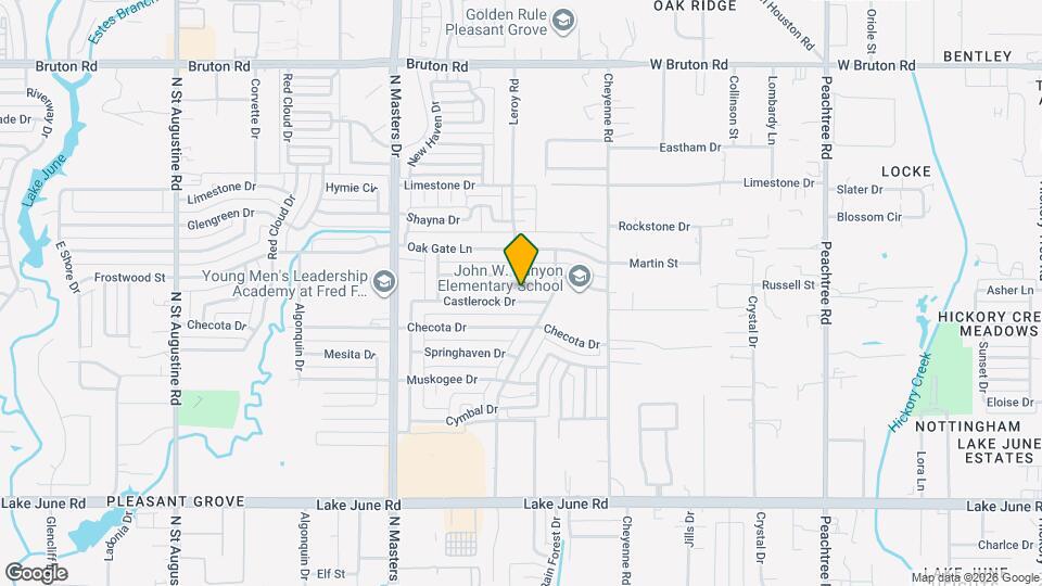 10517 Castlerock Dr Map and Location Details