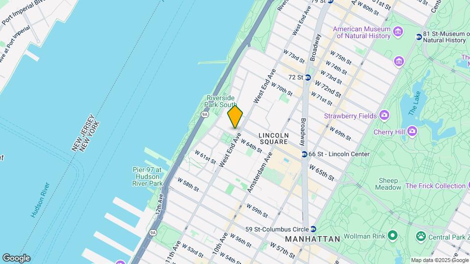 101 West End Avenue Mapa y Detalles de la Ubicación