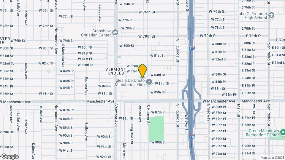 821 W 84th St Map and Location Details