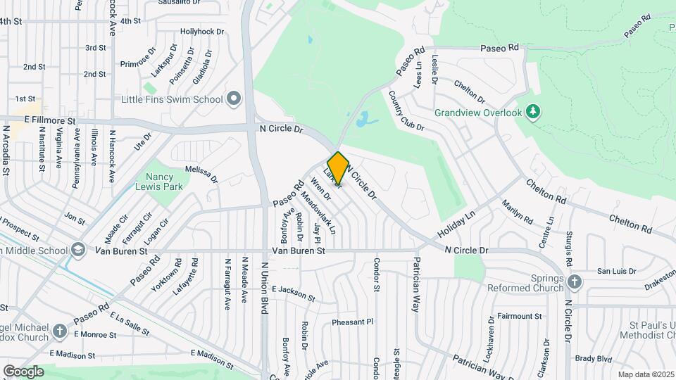 2724 Lark Dr Map and Location Details