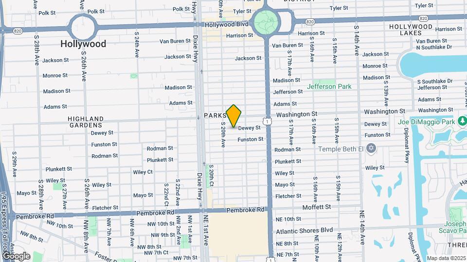 1932 Dewey St Map and Location Details