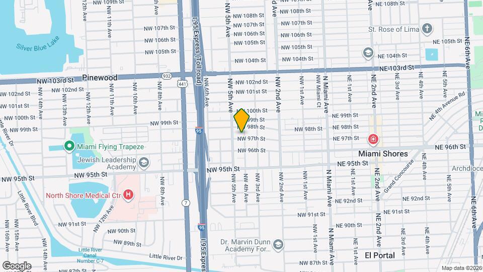 411 NW 97th St Map and Location Details