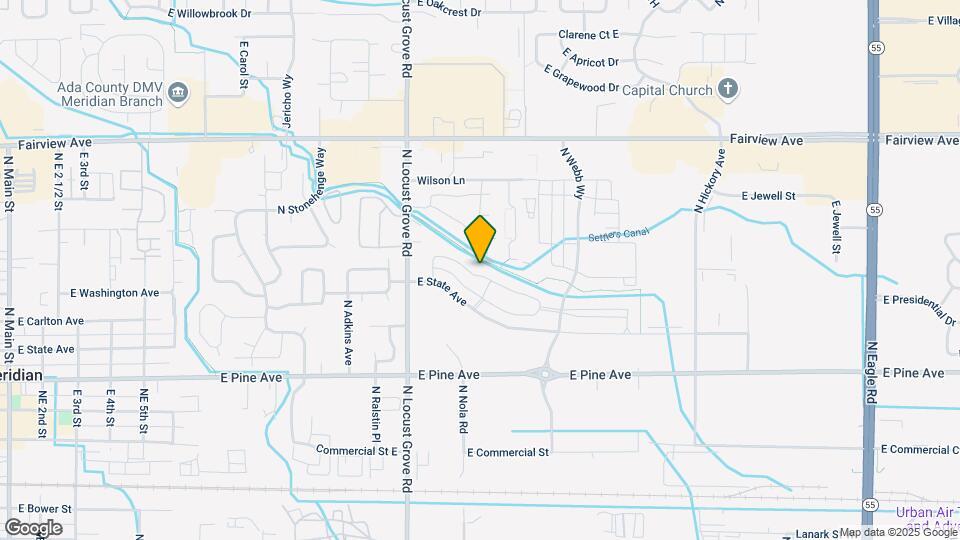 1828 E Knobcone Dr Map and Location Details
