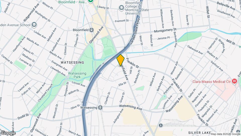 402 Bloomfield Ave Map and Location Details