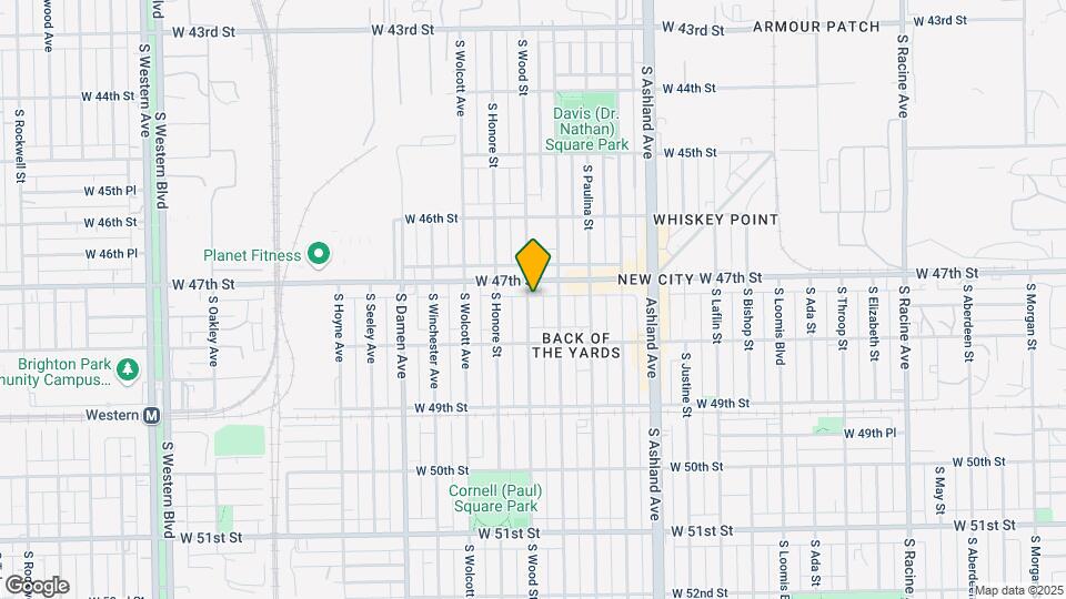 4719 S Wood St Mapa y Detalles de la Ubicación