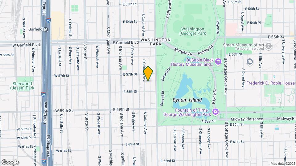 5733 S Calumet Ave Map and Location Details