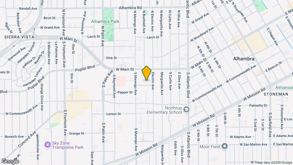 1517 Acacia St Map and Location Details