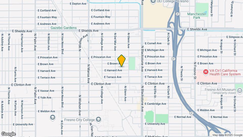 1331 E Harvard Ave Map and Location Details