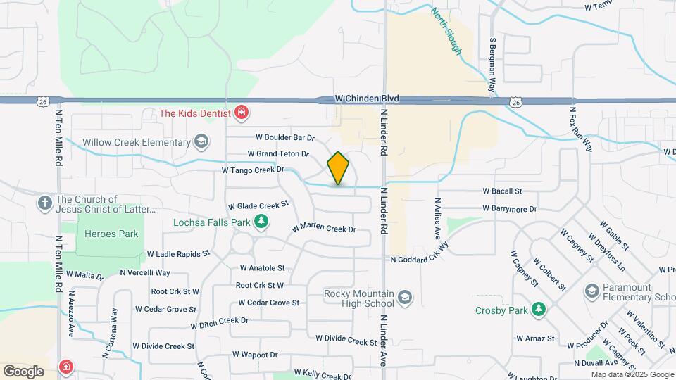 1844 W Glade Creek St Map and Location Details