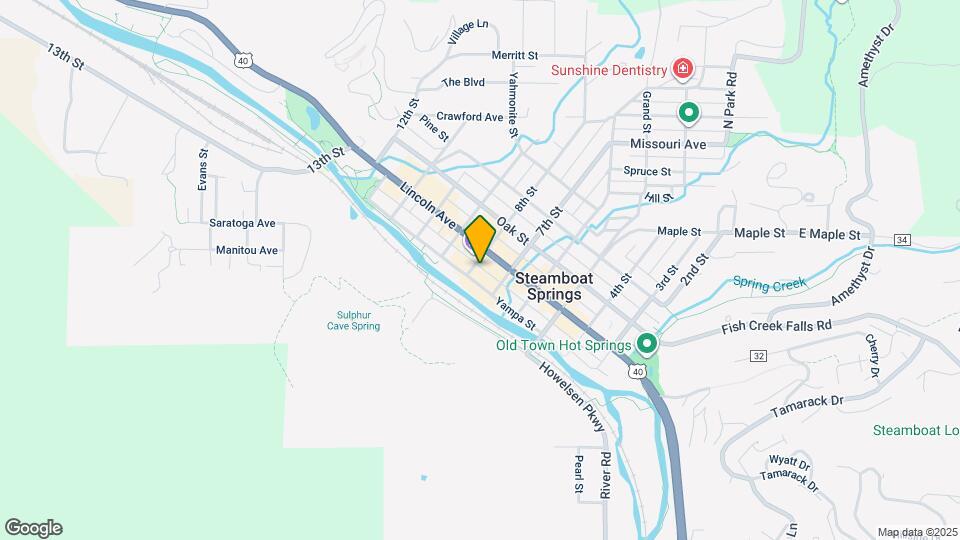 703 Yampa St Map and Location Details