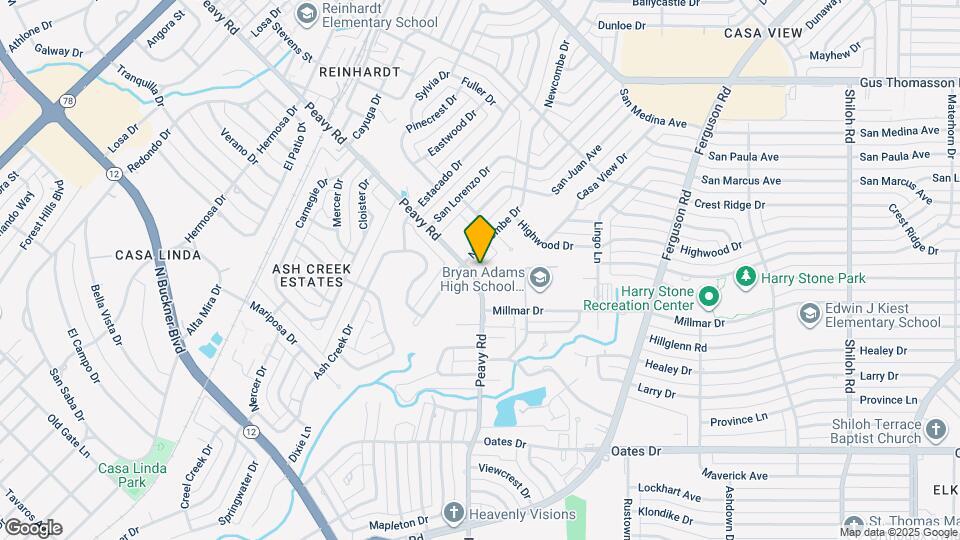 2014 Peavy Rd Map and Location Details