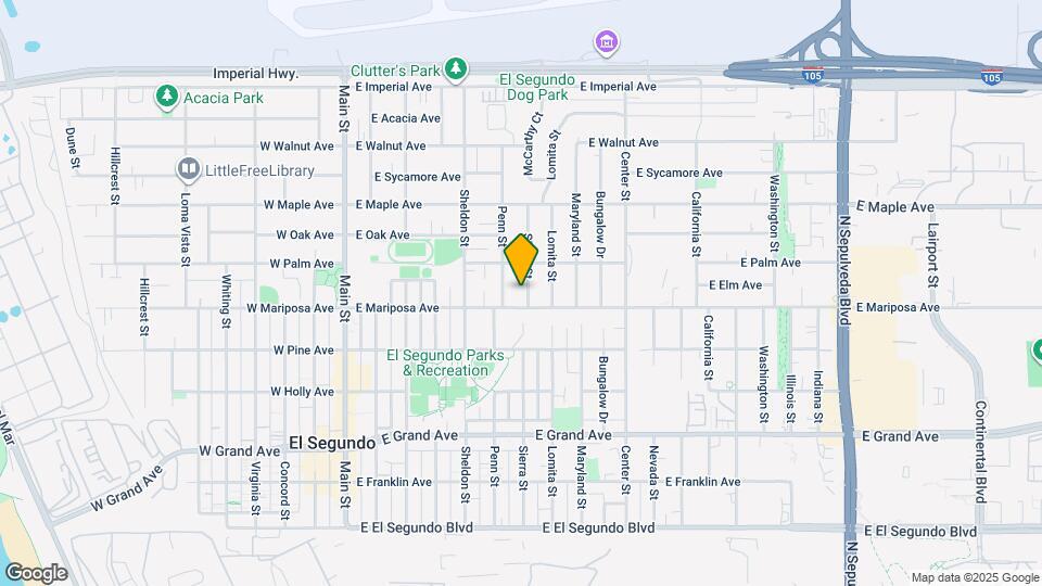 617 Sierra St Map and Location Details