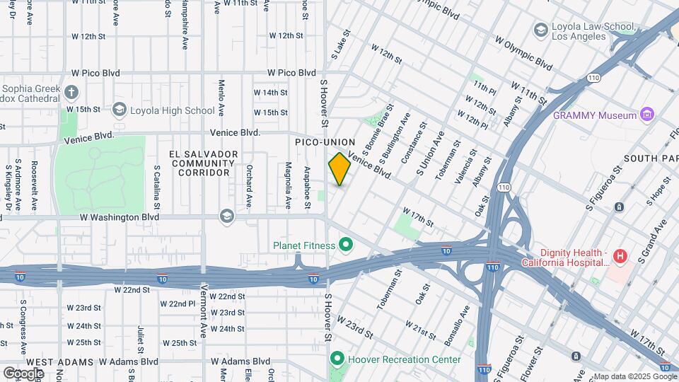1801 S Bonnie Brae St Map and Location Details