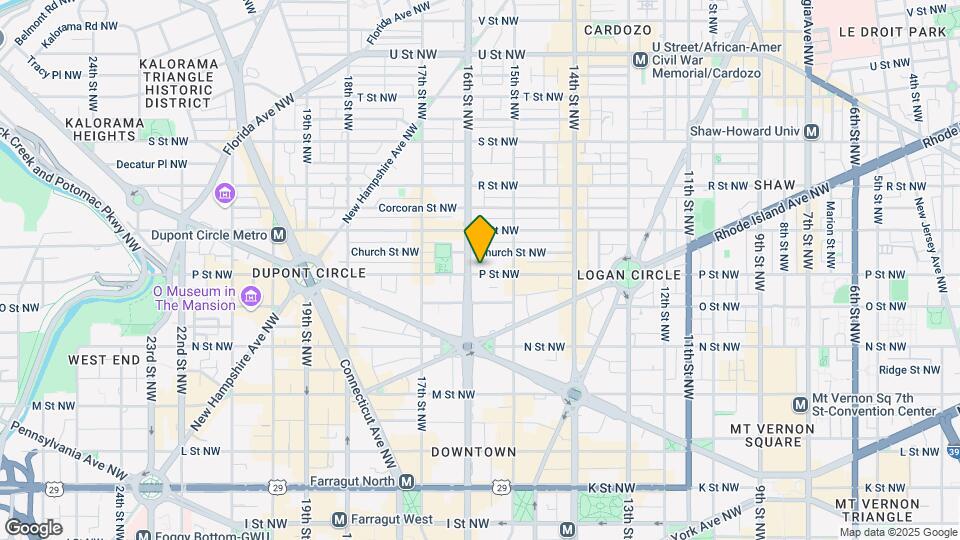 1533 P St NW Map and Location Details