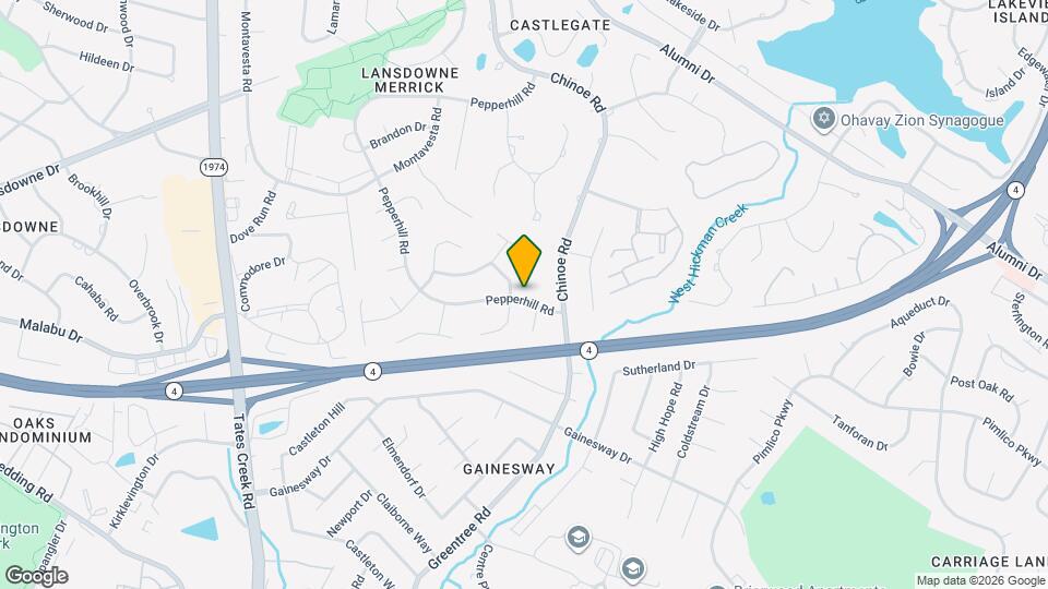 3426 Pepperhill Rd Map and Location Details