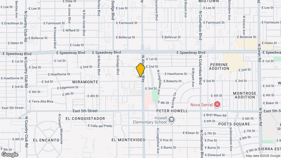 3861 E 3rd St Map and Location Details
