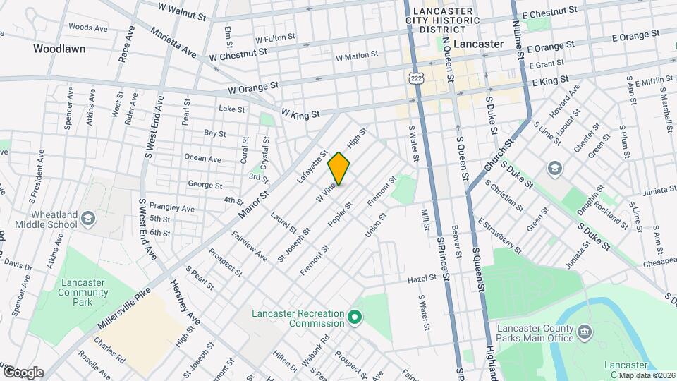 535 Saint Joseph St Mapa y Detalles de la Ubicación