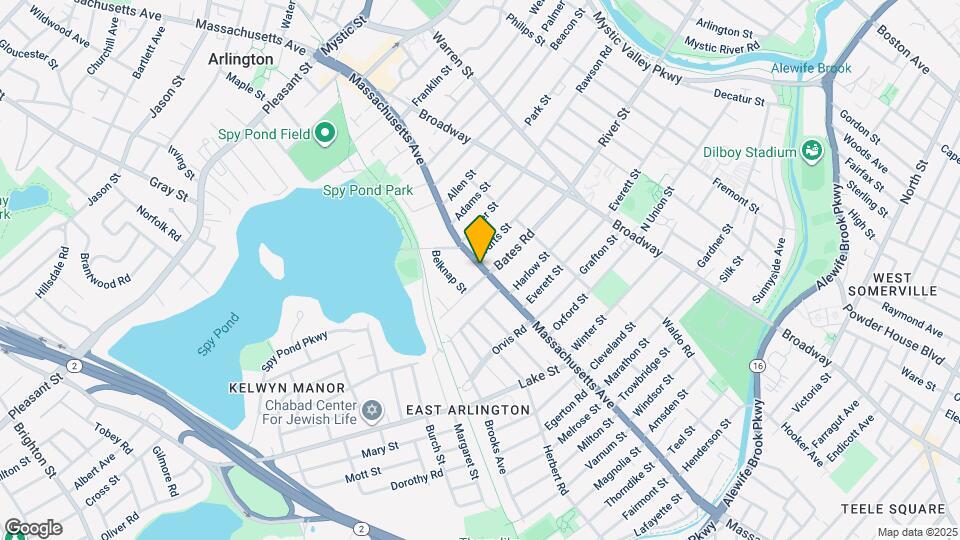 286 Massachusetts Ave, Unit #110 Mapa y Detalles de la Ubicación